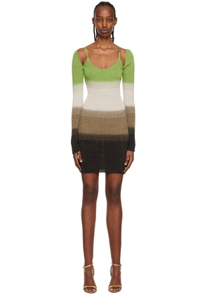 GCDS Green Degradé Minidress