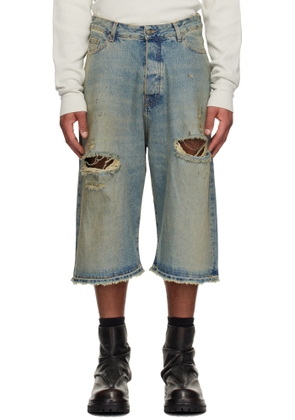 424 Blue Big Daddy Denim Shorts
