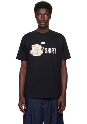 Moschino Black Printed Organic Cotton T-shirt