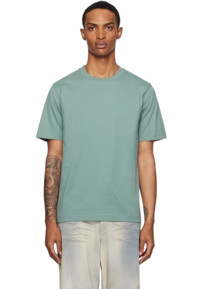 NORSE PROJECTS Blue Johannes Organic 'Norse' Logo Print T-shirt