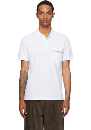 Moschino White Moschino Tape Polo