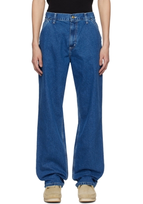 Carhartt Work In Progress Blue Simple Jeans