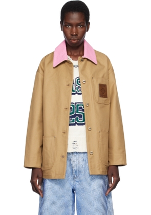 Casablanca Tan Cotton Workwear Jacket