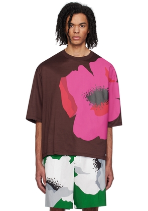 Valentino Burgundy Flower T-Shirt