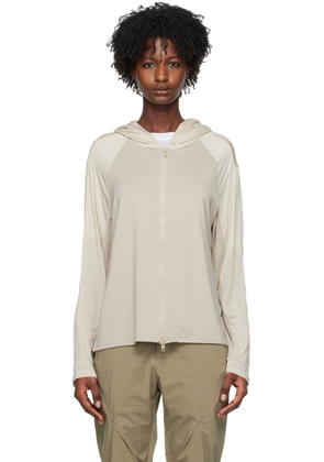 POST ARCHIVE FACTION (PAF) Gray Paneled Hoodie