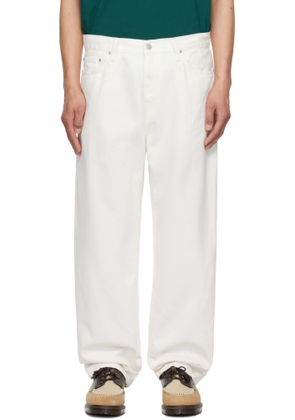 Carhartt Work In Progress White Aaron Jeans