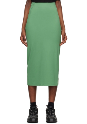 POST ARCHIVE FACTION (PAF) Green Zip Midi Skirt