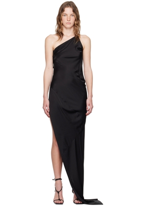 Rick Owens Black Porterville Taco Maxi Dress