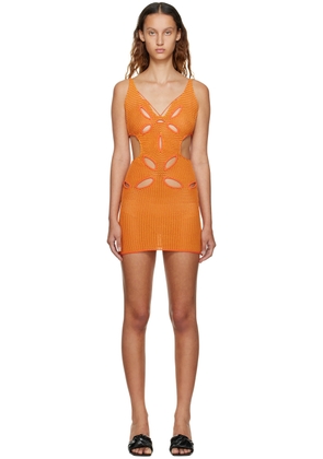 GUIZIO SSENSE Exclusive Orange Minidress