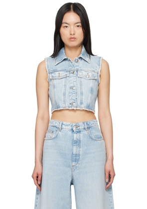 Sportmax Blue Scire Denim Vest