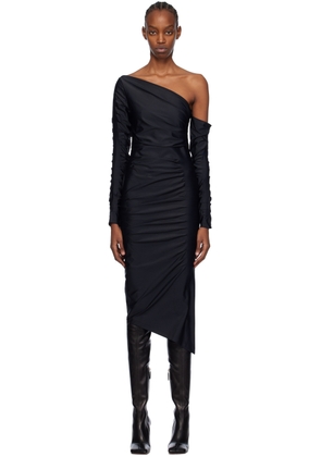 Gauge81 Black Sena Midi Dress