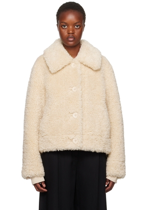Stand Studio Beige Melina Faux-Shearling Jacket