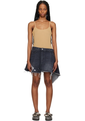 JW Anderson Beige Deconstructed Minidress