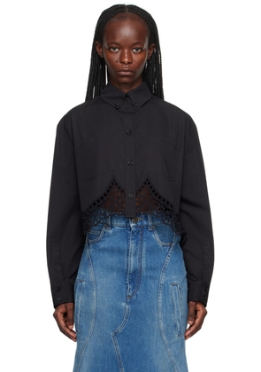 Burberry Black Cropped Shirt