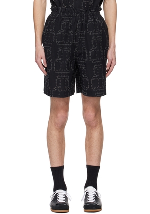 Henrik Vibskov Black Waybill Shorts