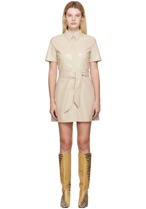 Nanushka Beige Halli Minidress