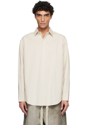 Fear of God Beige Cotton Wool Oxford Classic Shirt