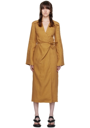 Nanushka Tan Farah Midi Dress