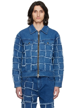 Andersson Bell Blue New Patchwork Denim Jacket