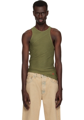 Eckhaus Latta Green Spiral Tank Top