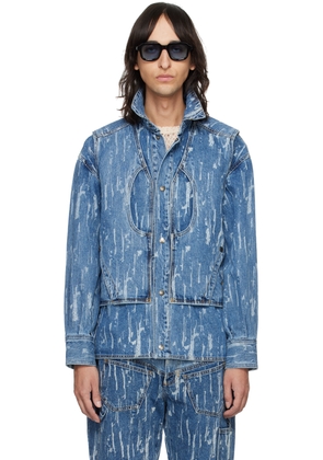 Andersson Bell Blue Layered Denim Jacket