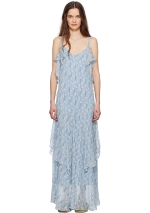 Bode Blue Meridian Maxi Dress