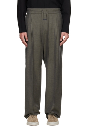 Fear of God Gray Virgin Wool Drawstring Straight Trousers