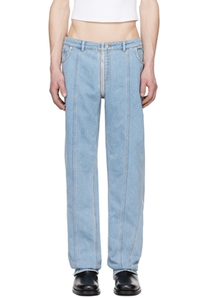 Mugler Blue Zip Jeans