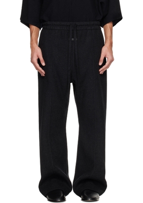 Fear of God Black Wool Cashmere Drawstring 70's Trousers