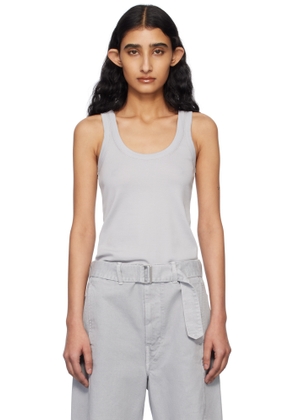 LEMAIRE Gray Rib Tank Top
