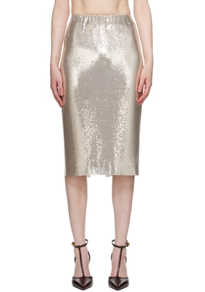 Sportmax Gold Cariddi Midi Skirt