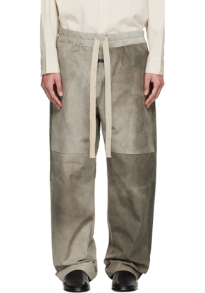 Fear of God Taupe Heavy Cotton Split Knee Trousers