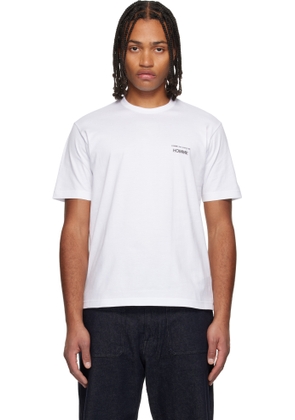 Comme des Garçons Homme White Cotton Jersey Garment Print T-shirt