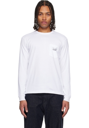 Comme des Garçons Homme White Cotton Jersey Garment Print T-shirt