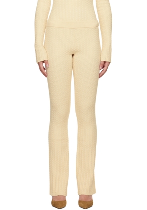 GUIZIO Off-White Camille Lounge Pants