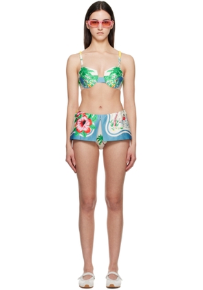 Anna Sui Multicolor Satin Bikini