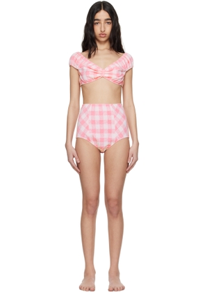 Anna Sui Pink High Waisted Bikini
