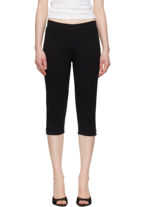 GUIZIO Black Caria Capri Leggings