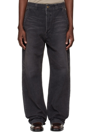 Fear of God Black Canvas Utility Jeans