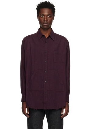 Undercoverism Burgundy Check Shirt