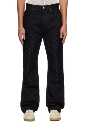 AMIRI Black MA Quad Jacquard Carpenter Jeans