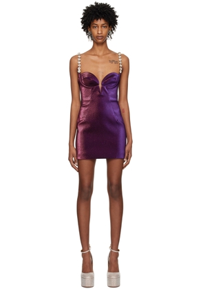 AREA Purple Mussel Minidress