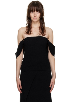 Nanushka Black Faya Tank Top