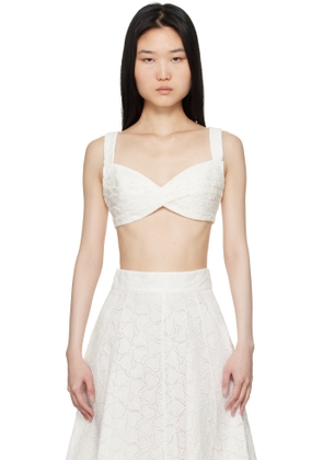 ZIMMERMANN White Crush Embroidered Bralette
