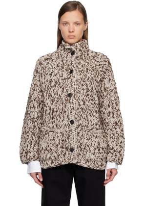 CASEY CASEY Brown Hand-Knit Cardigan