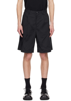 UNDERCOVER Black Paneled Shorts