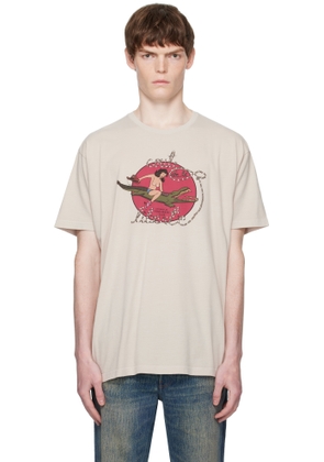 COÛT DE LA LIBERTÉ Taupe Freddie 'La Gentlemens Club' T-shirt