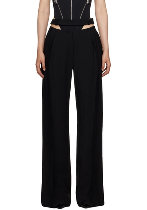 Mugler Black Fluid Trousers