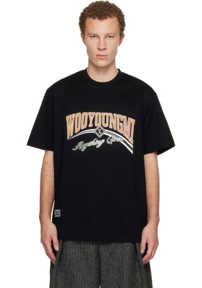 WOOYOUNGMI Black Lenticular Logo T-shirt
