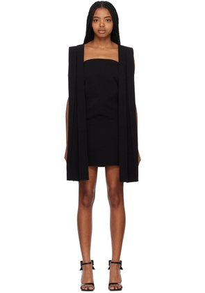 We11done Black Pleated Minidress